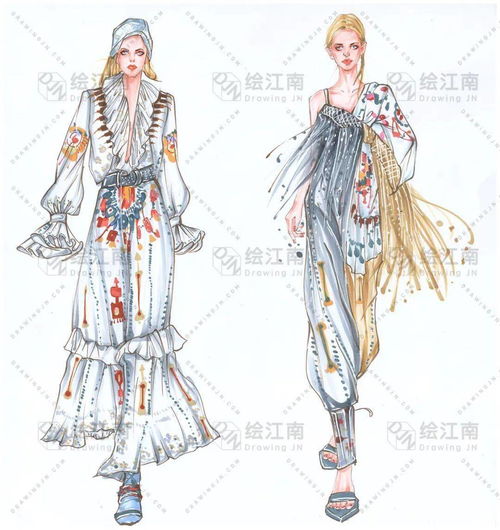 前輩足跡 繪江南——2020學年服裝設計手繪作業展，探索產品設計的詩意棲居